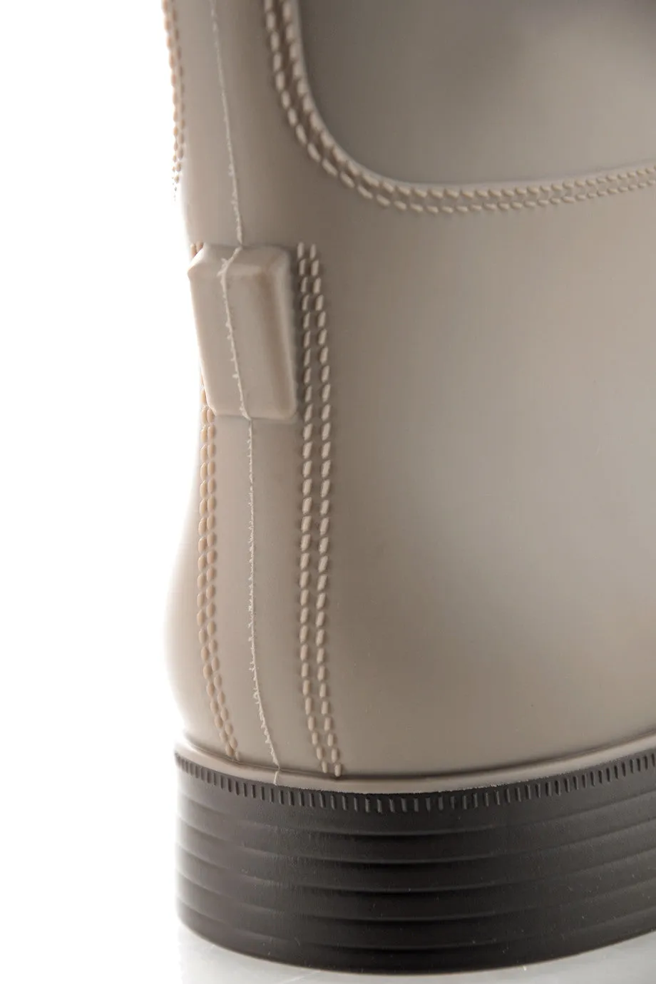 RIDER Cream Beige Rubber Boots