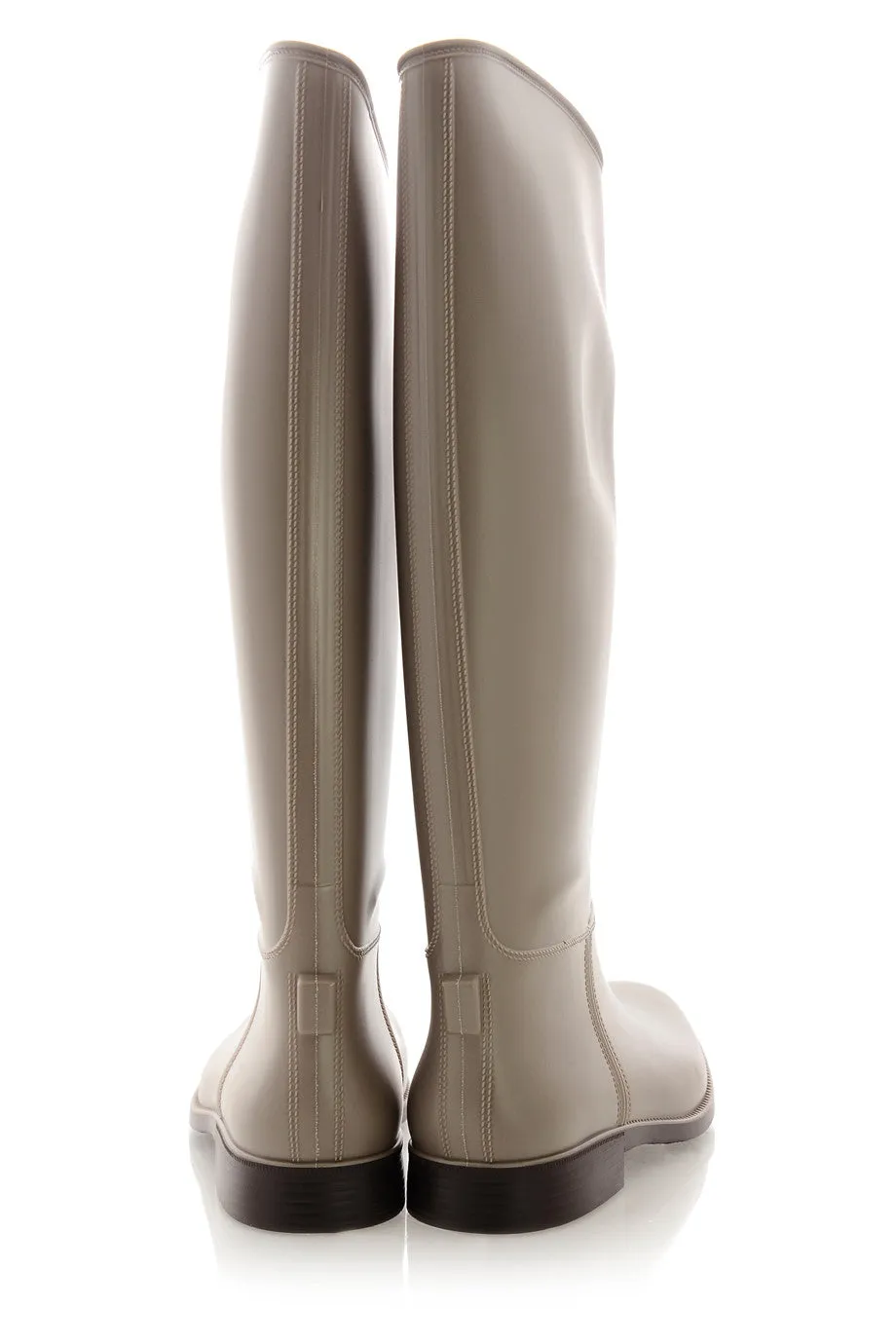 RIDER Cream Beige Rubber Boots