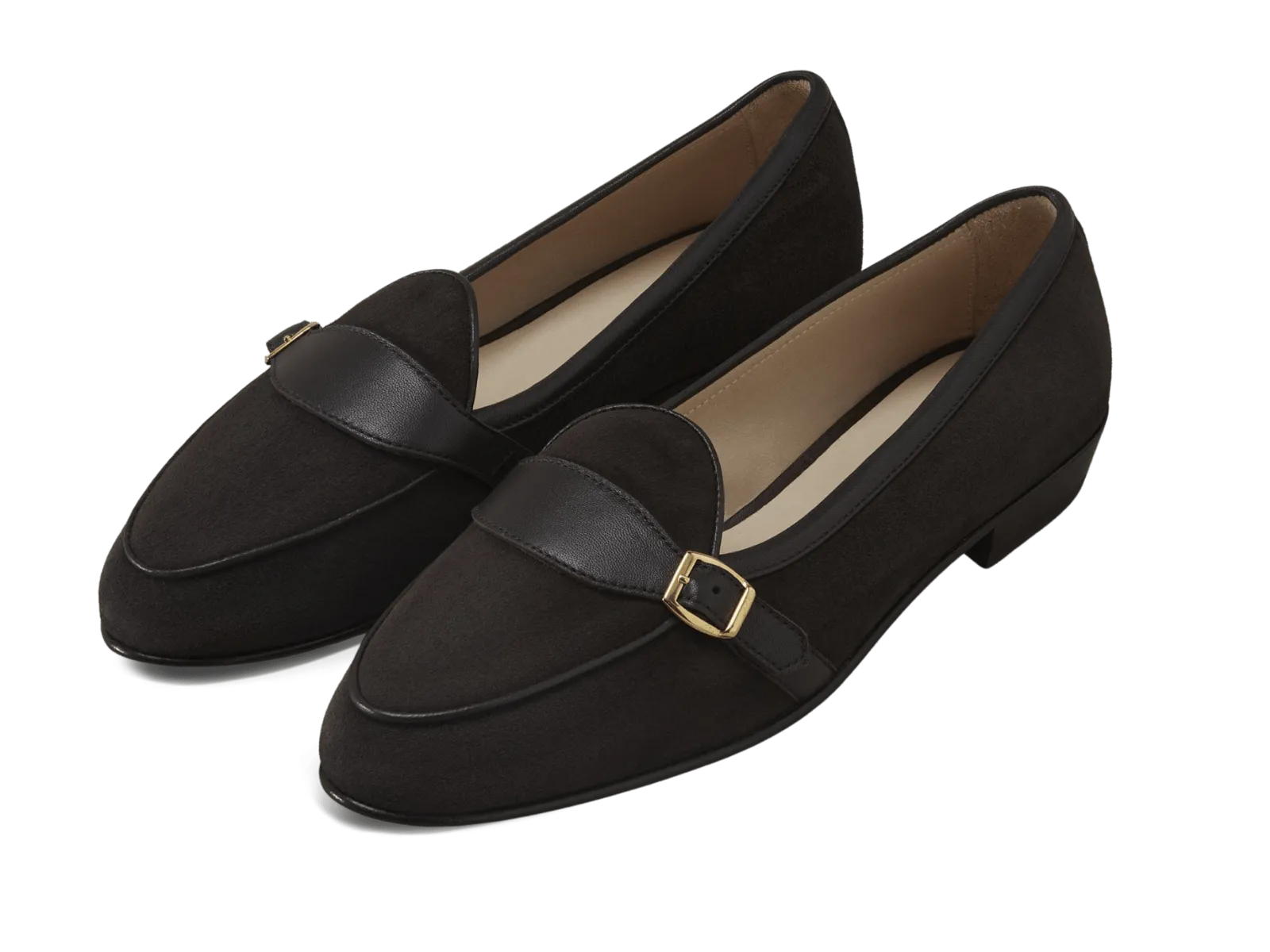 Sagan Buckle in Lusitanias Dark Brown Asteria Suede