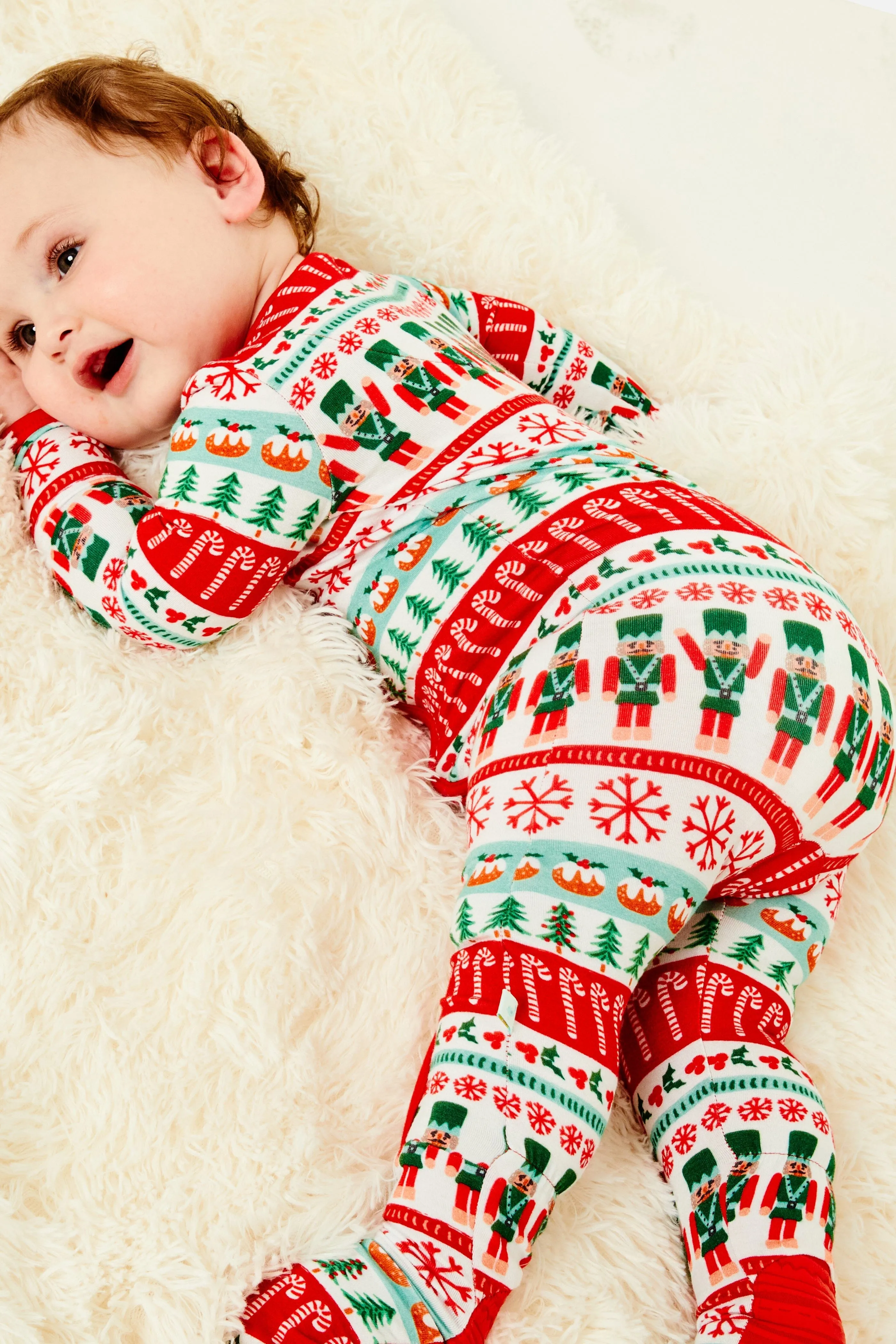 Soft & Stretchy Zipper Footie | Fair Isle