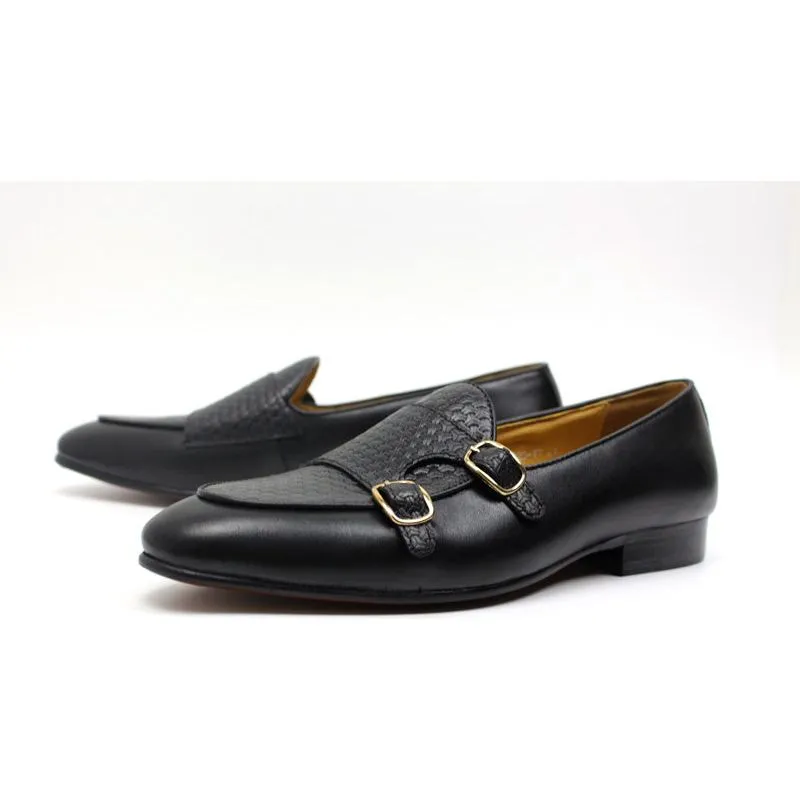 Suave Leather Monk Strap Wedding Loafers