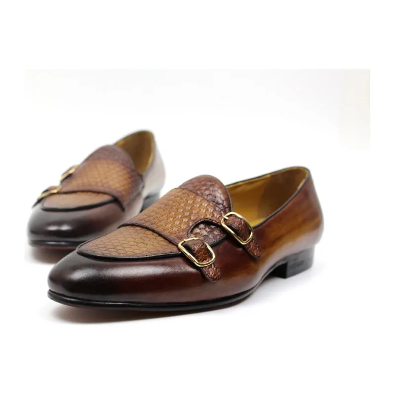 Suave Leather Monk Strap Wedding Loafers