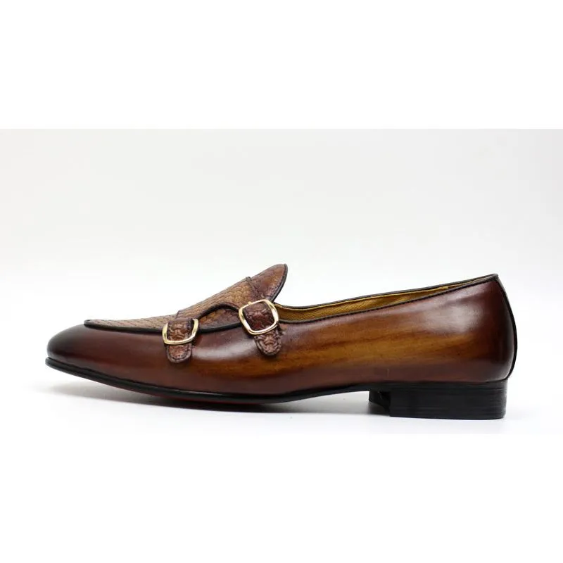 Suave Leather Monk Strap Wedding Loafers