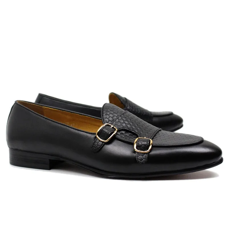 Suave Leather Monk Strap Wedding Loafers