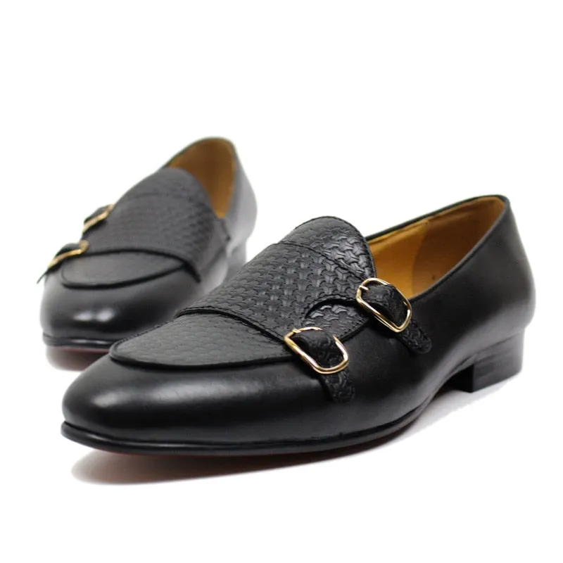 Suave Leather Monk Strap Wedding Loafers