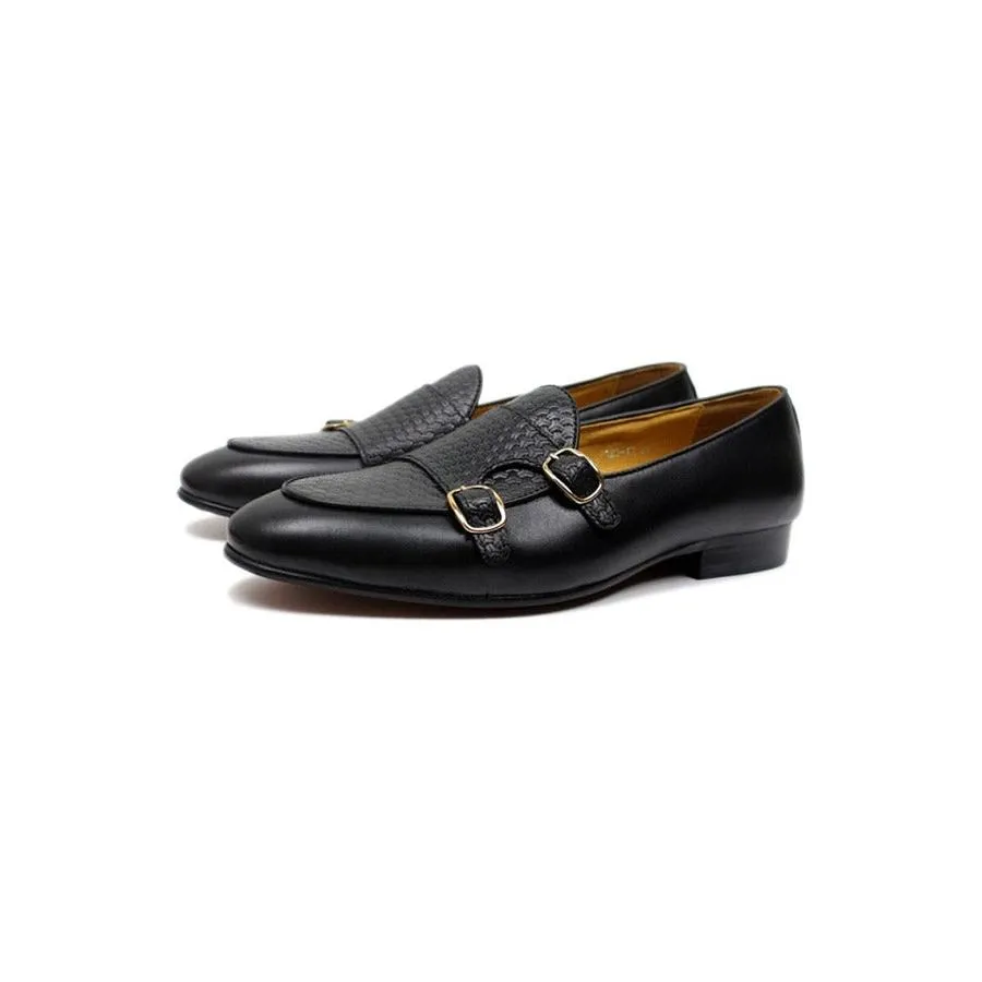 Suave Leather Monk Strap Wedding Loafers