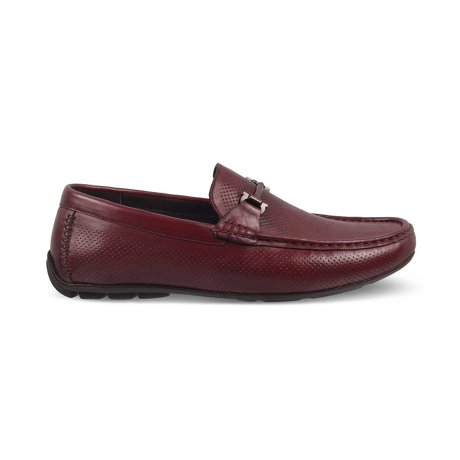 The Osteel-2 Wine Men's Leather Loafers