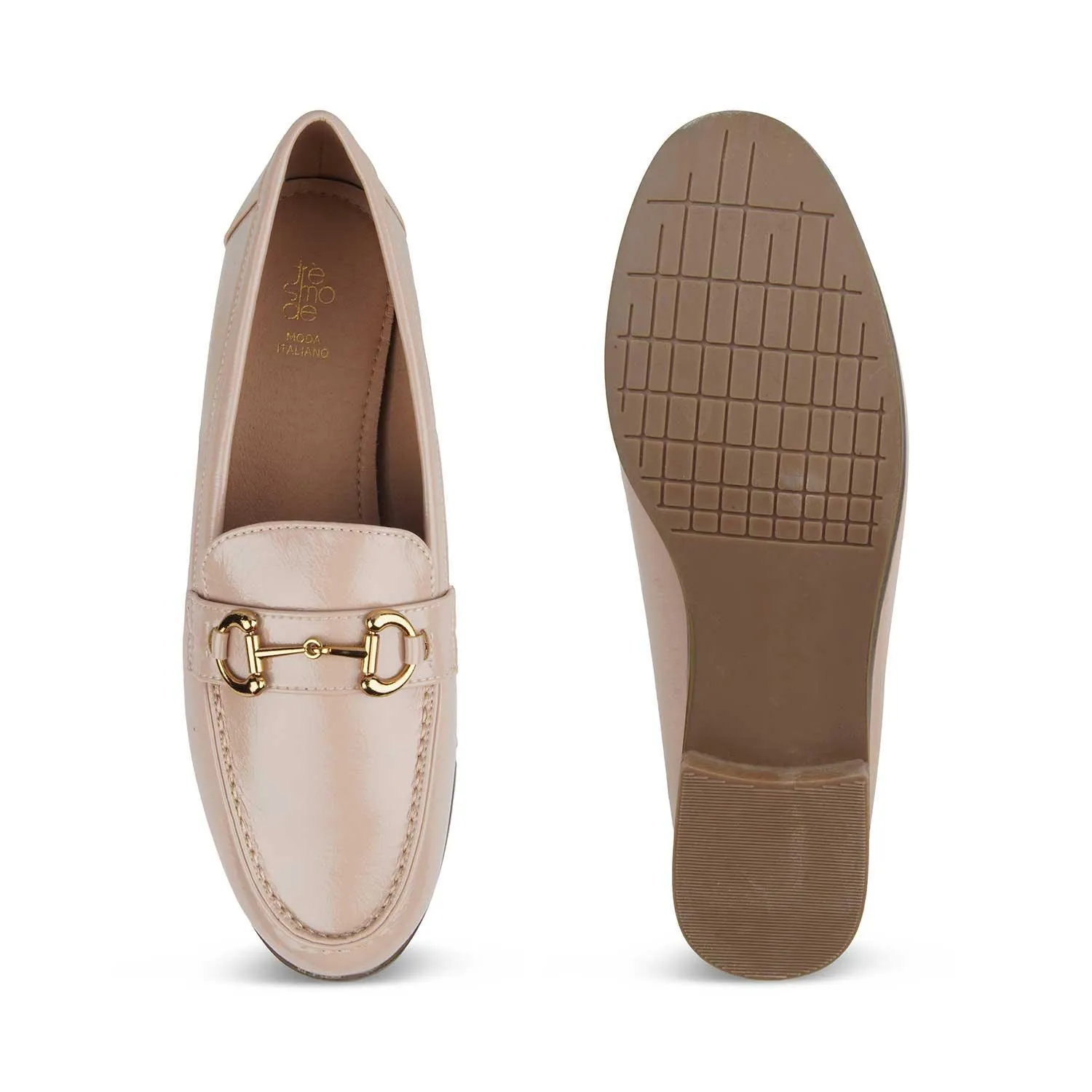 The Sigor Beige Women's Dress Loafers Tresmode