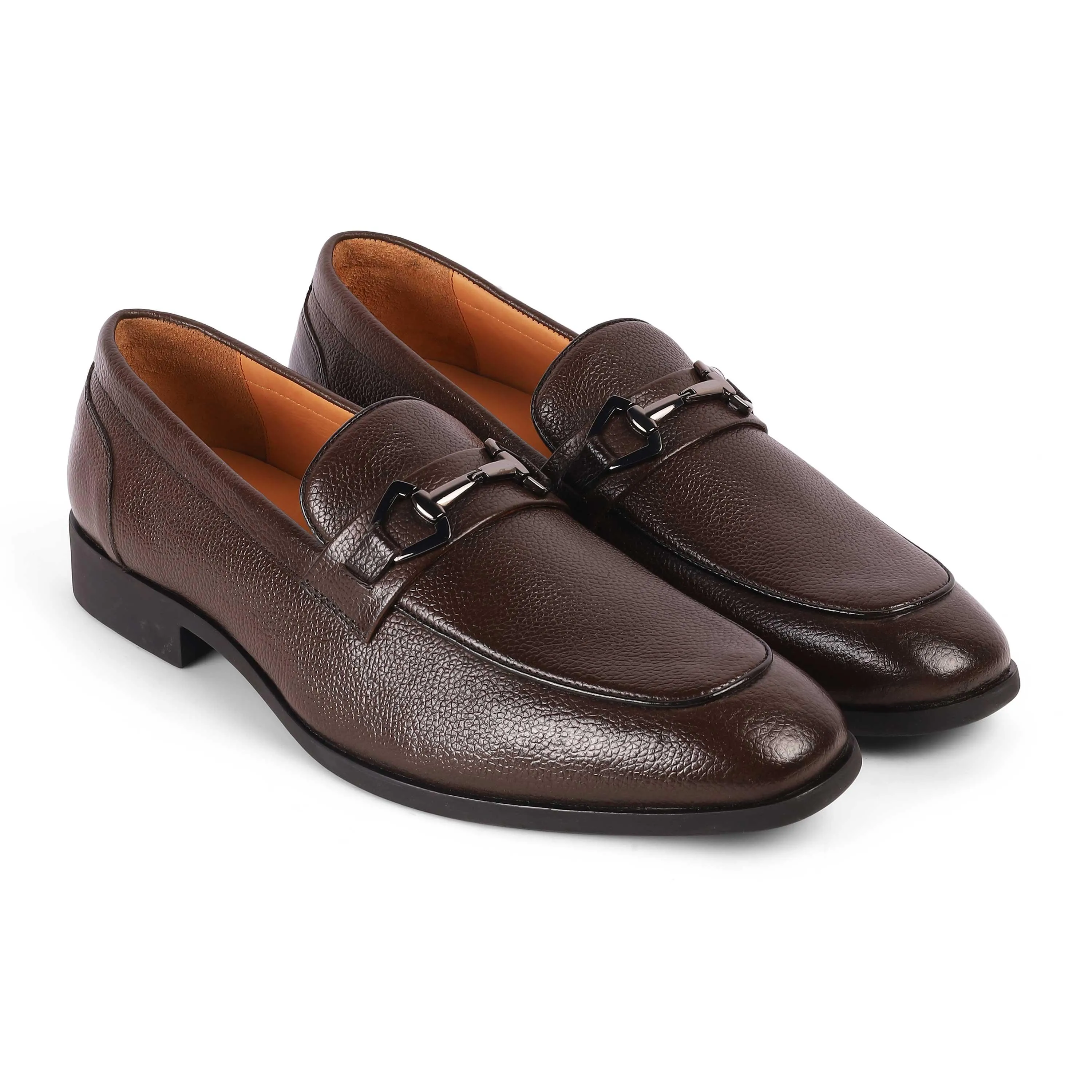 Tresmode Antli Brown Men's Leather Loafers