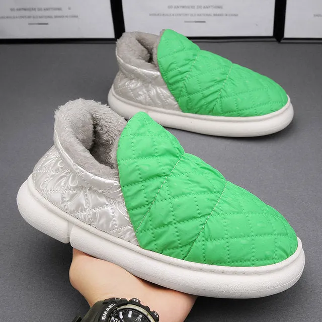 Waterproof Unisex Plush Slip-on Shoes