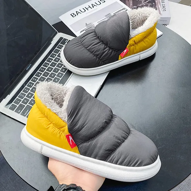 Waterproof Unisex Plush Slip-on Shoes