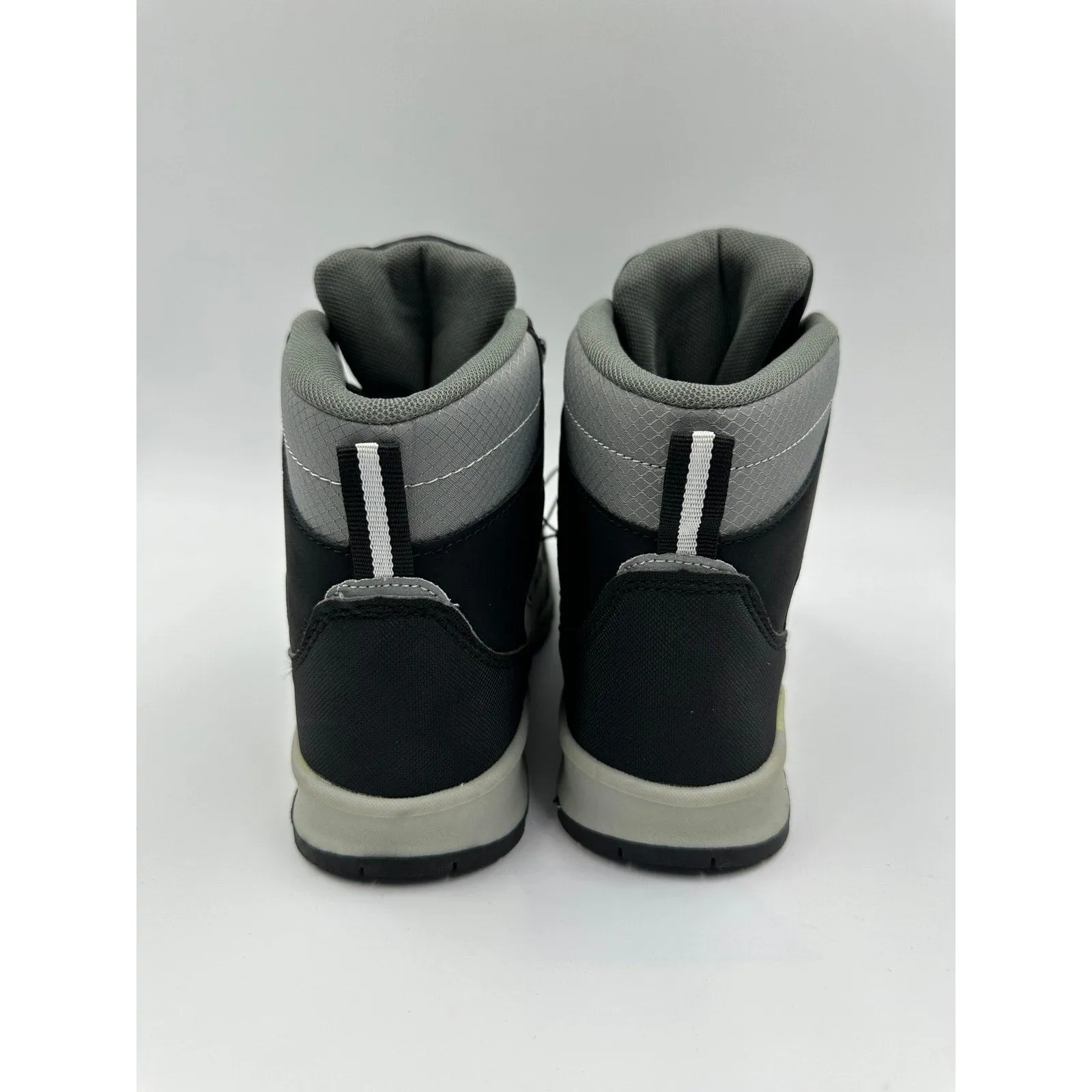 Women's Size 7.5, Gray and Black High Top Hikers with Rubber Toe Caps and Heel