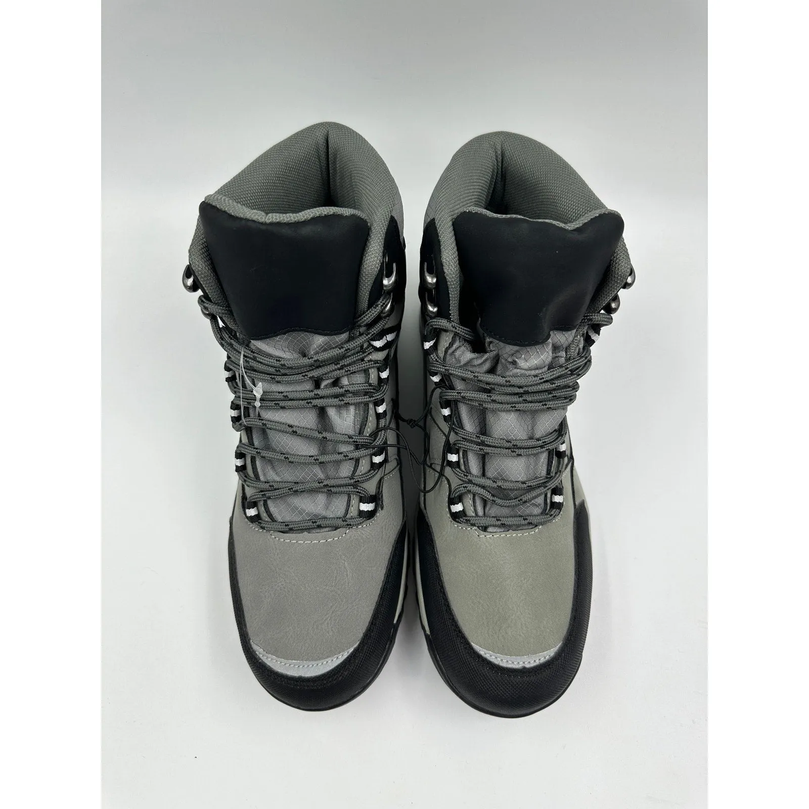 Women's Size 7.5, Gray and Black High Top Hikers with Rubber Toe Caps and Heel