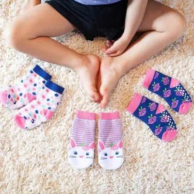 Zoocchini Baby Safety Grip Socks (Set of 3)