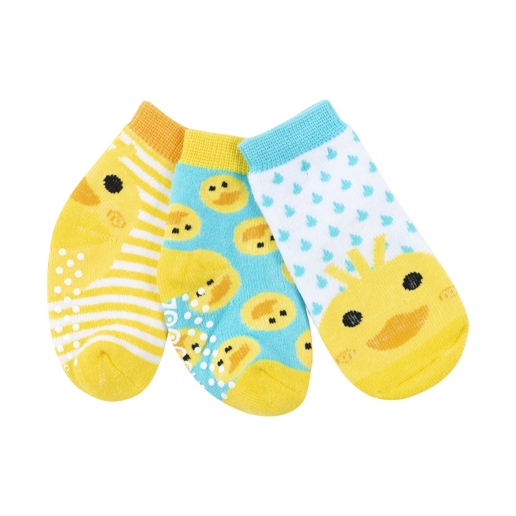 Zoocchini Baby Safety Grip Socks (Set of 3)